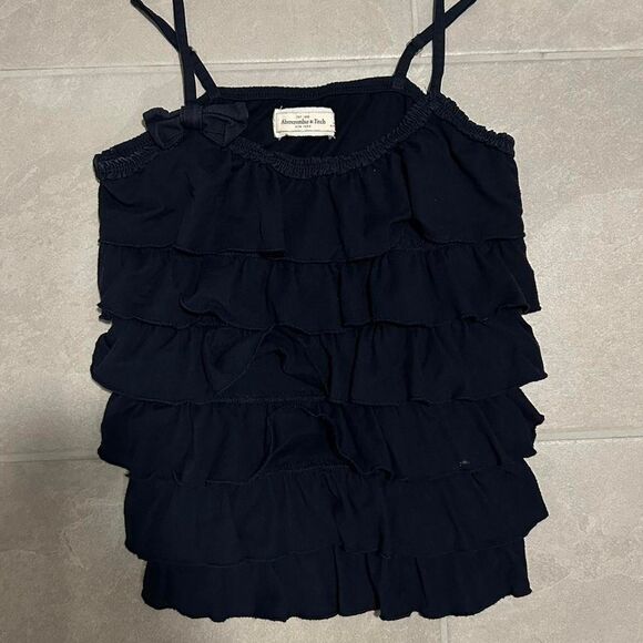 Abercrombie-fitch Women's Blue and Navy Blouse - Picture 1 of 3